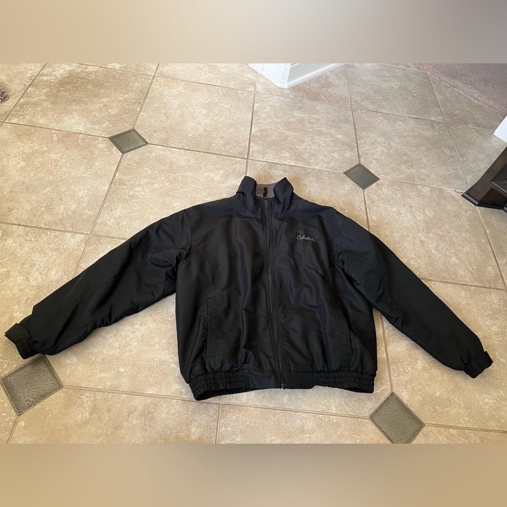 Cabela’s Men’s Black Windbreaker Jacket Size Large